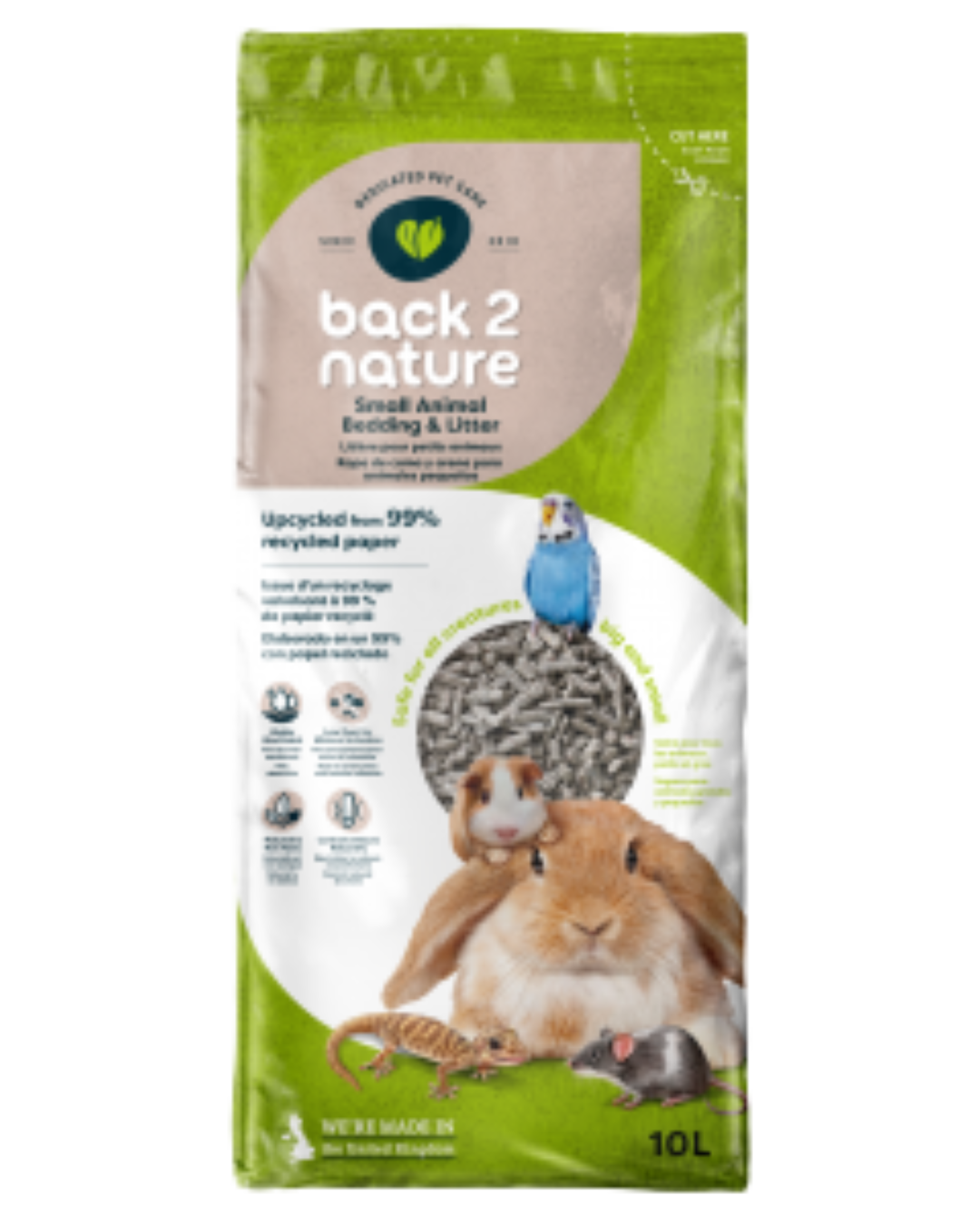 Back 2 Nature Papierkorrels: Milieuvriendelijke bodembedekking voor konijnen en knaagdieren 🐰♻️