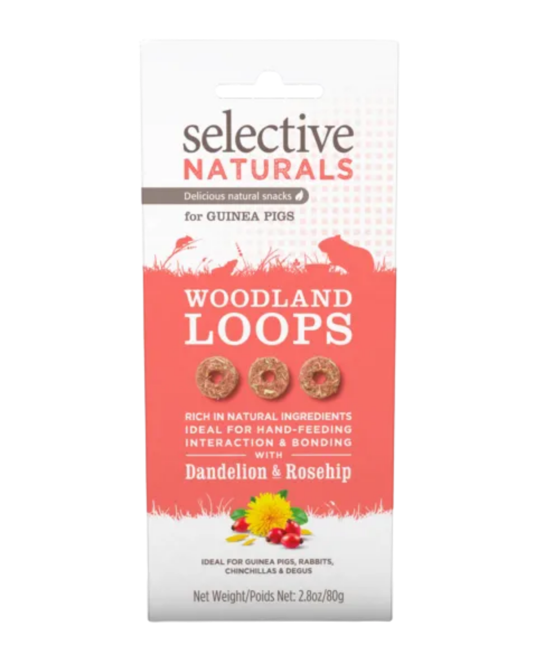 Selective Naturals Woodland Loops: Vezelrijke verwennerij met paardenbloem en rozenbottel