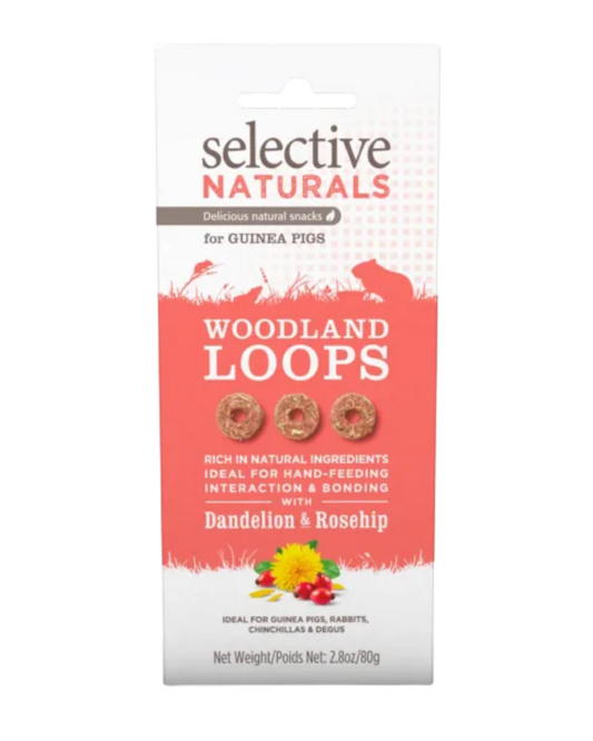 Selective Naturals Woodland Loops: Vezelrijke verwennerij met paardenbloem en rozenbottel